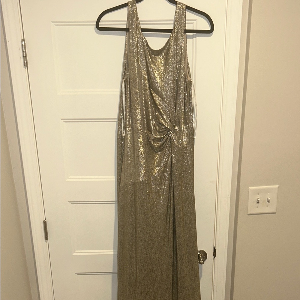 Calvin Klein Gold Wedding Dress